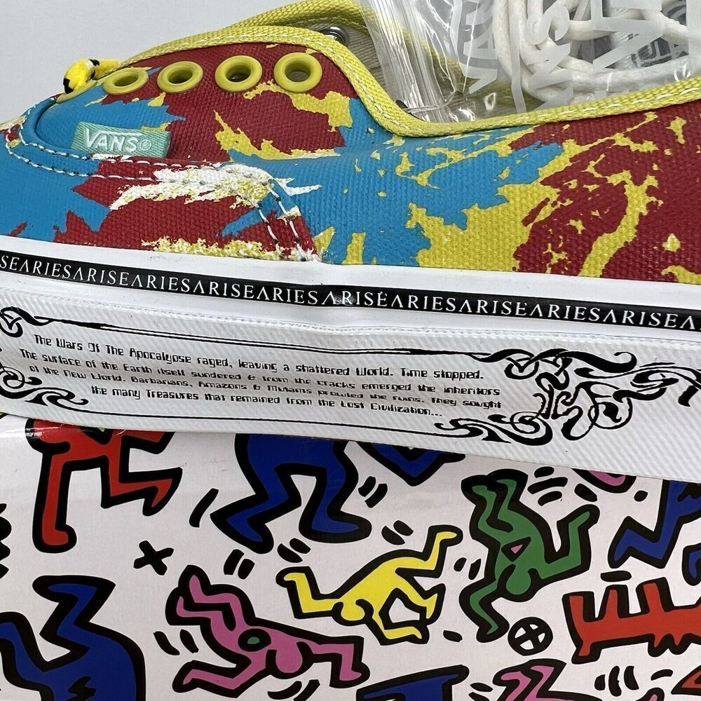 Vans X Aries OG Authentic LX Shoes Weed Muted VN0A4BV9 Size 7.5M/9W NEW - Picture 14 of 14